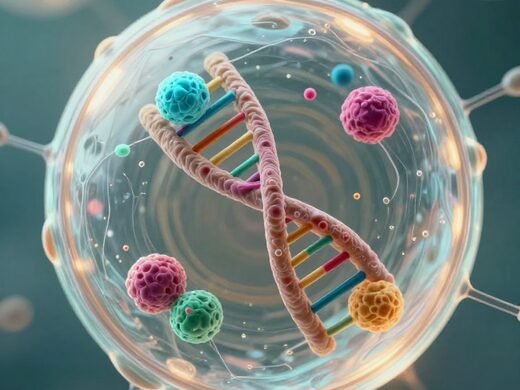 SpudCell synthetic cell with a DNA double helix and organelle-like structures inside a transparent membrane